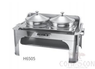 Round Chafing Dish With s.s Legs, 4.6L*2, L680*W460*H420mm