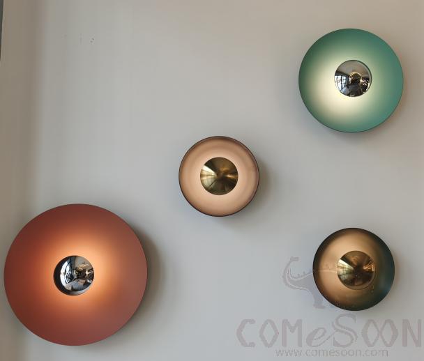 Wall Lamp, Iron Baking Paint + Electroplating, D500Mm