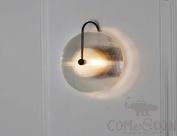 Wall Lamp, Iron + Glass, 20*25Cm