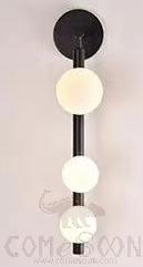 Wall Lamp, Iron + Glass, D120*H550Mm