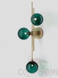 Wall Lamp, Iron Plating + Glass, Φ280*H740Mm