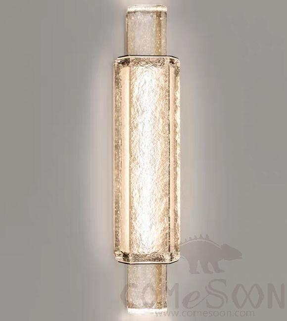 Wall Lamp, Stainless Steel + Crystal, D120*H630Mm