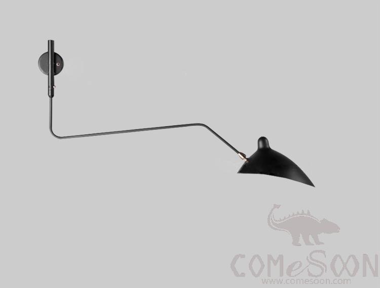 Single-Head Wall Sconce, Iron+Copper, 400*900Mm