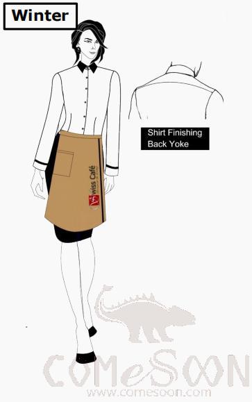 Uniform Set,Swiss-Café Restaurant &amp; Lounge - Female