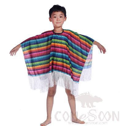 Mexico Children'S Fiesta Poncho