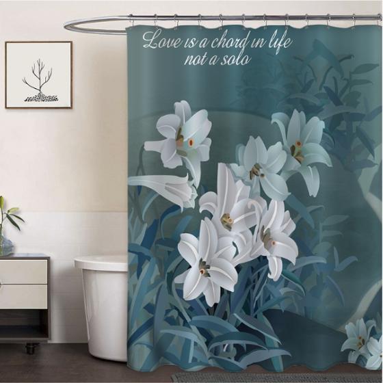Clothprintedshowercurtain
Lily