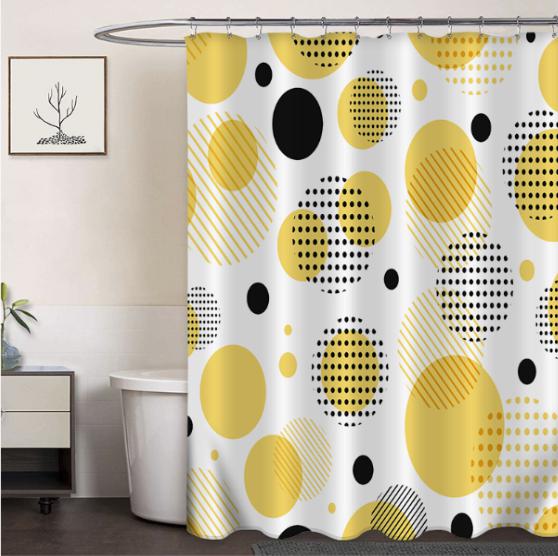 Clothprintedshowercurtain
Yellowdots