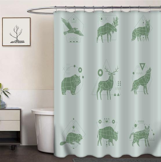Clothprintedshowercurtain
Animalsilhouette