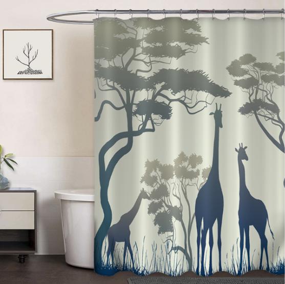 Clothprintedshowercurtain
Silhouettegiraffe