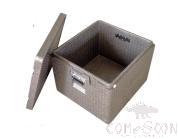 Grey Insulated Box, With Nickel-Plated Handle, PP, 108L