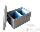 Grey Insulated Box, 52L, 60 * 40 * 35cm, EPP