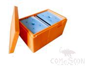 Grey Insulated Box, 52L, 60 * 40 * 35cm, EPP