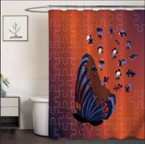 Clothprintedshowercurtain
Jigsawbutterfly