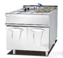 Gas 2-Tank Fryer(2-Basket) With Cabinet, 800*900*940mm, SUS 201