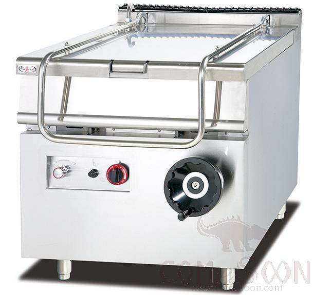 80 Litre Bratt Pan, Gas Tilting Braising Pan/ Tilting（SUS201, PAN SUS304）,  800*900*940mm