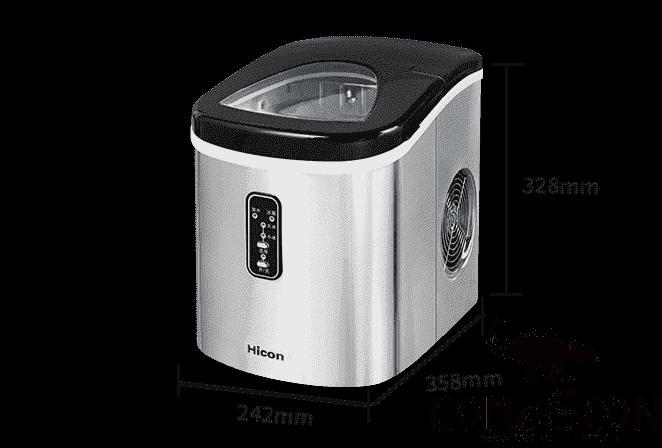 Ice Maker, Silver, 15KG/24H, 0.6KG Storage, 242*358*328mm