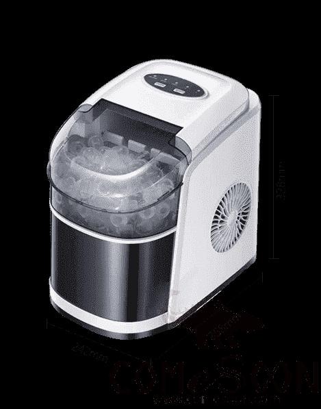 Ice Maker, White, 15KG/24H, 0.6KG Storage, 242*358*328mm