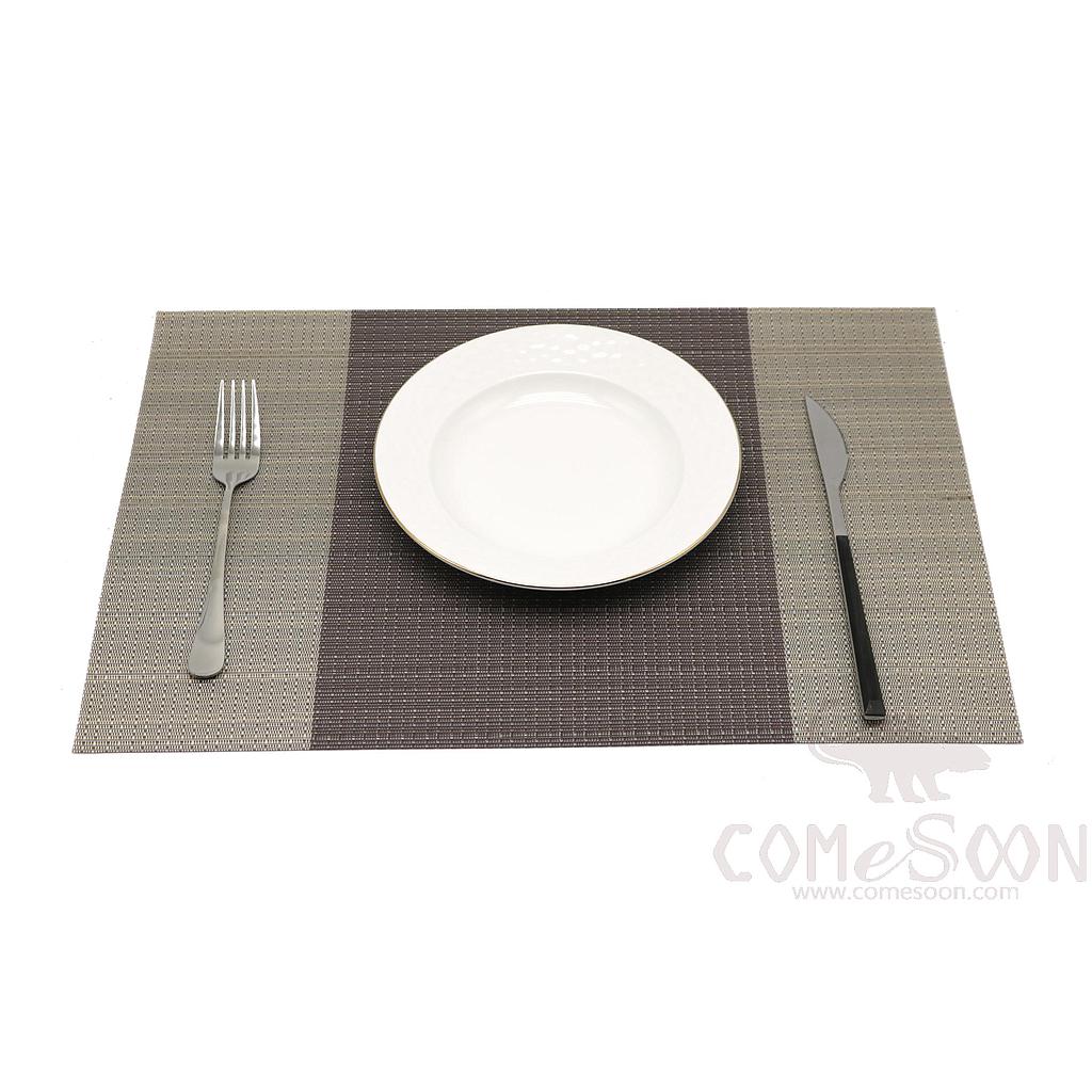 Hot Pressed Edge Pvc Placemat, Brown Gradient