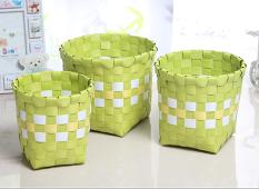 Three-Piece Round Basket-Green,PP,Small:12*12*12cm
Medium:14*14*13cm
Large:16*16*14cm