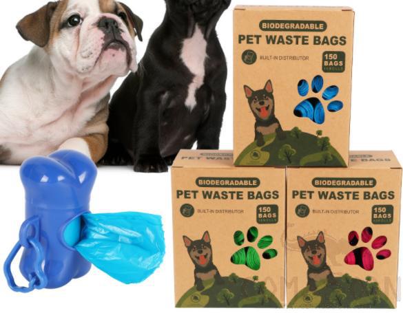 10 Rolls Pet Waste Bag With Dispenser,10*6.5*13.4cm