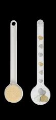 Printed Bath Brush-Gold And Silver Leaves,PP+Nylon,36*8*3cm