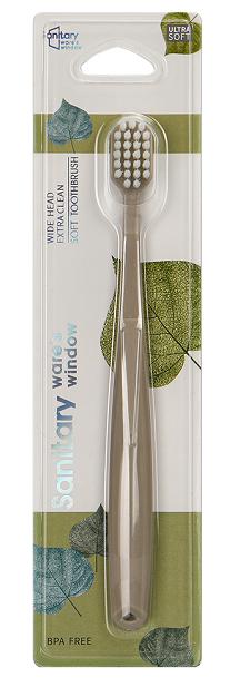 Printed Toothbrush (Gold And Silver Leaves),PP+Pbt,18*1.5cm