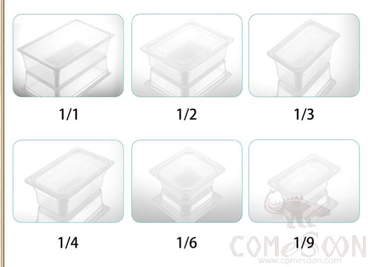 GN 1/2 CONTAINER AIRTIGHT, PP, 325mm(L) X 265mm(W) X 100mm(H) 6L