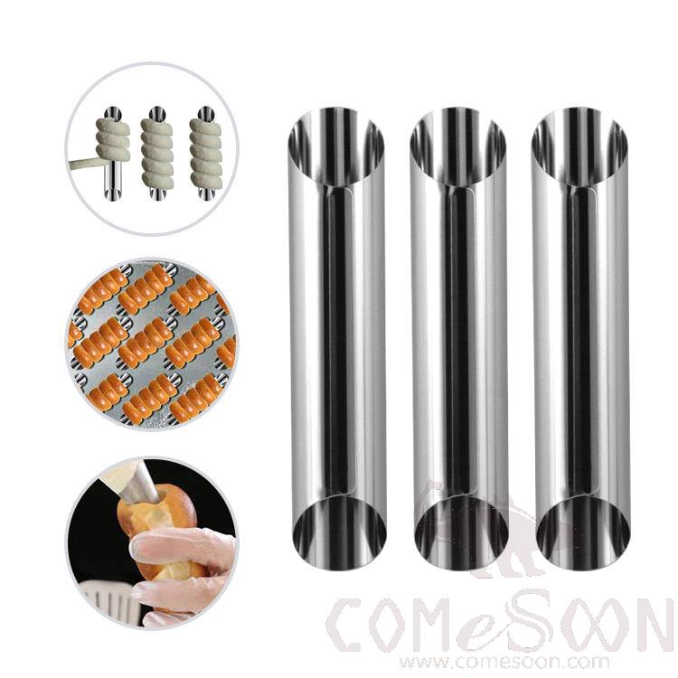 Cream Roll Mould ALUM CANNOLI MOULD, 430 SS, D2.7cm*H12.5cm