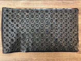 Donut Bath Mat-Black,PVC,70*39cm