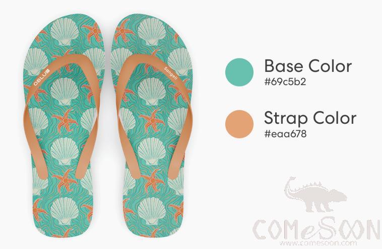 OSS Male Flip-Flops, PE Bottom + PVC Surface，Size 44
