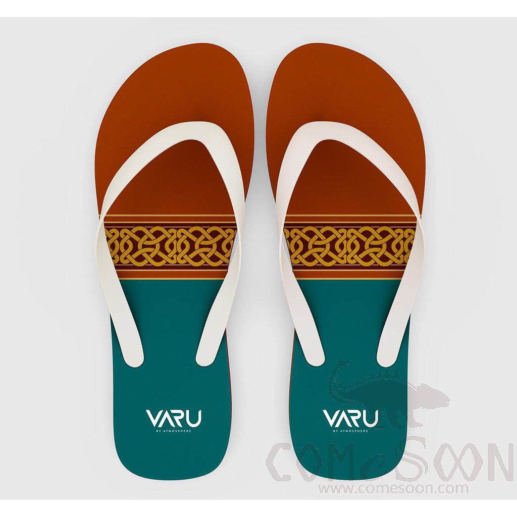 VARU Male Flip-Flops, PE Bottom + PVC Surface，Size 42