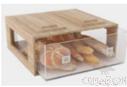 Big Wooden w/Acrylic Single 
Sice bread cabinet 
L400xW360xH200mm