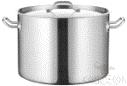 Commercial Stainless Steel Composite Bottom Normal Pot (03 models), 201 SS, φ220×H130×T0.8mm