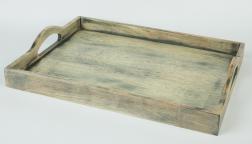 Turndown Tray,rubber wood ,400 * 300 * 40/6mm