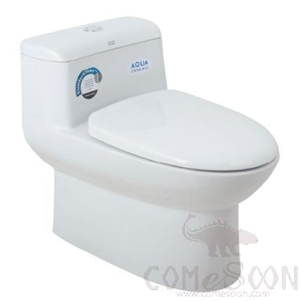 3.5/5L Dual-Flush Low Cistern One-Piece Toilet, Ceramic, L745*W450*H625mm, White, Class A (American Standard)