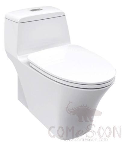 3/4.8L Water-Saving One-Piece Toilet, Ceramic, L760*W401*H620mm, White, Class A (American Standard)