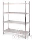 Four Layer Storage Shelves, 201 SS, 1500x500x1550mm