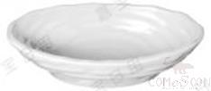 10.7&quot; Boat Threaded Deep Bowl, Porcelain White, MF, L273*W151*H62mm