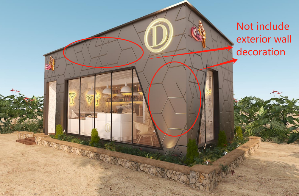 Ice Cream Vending House, 3000*6000*2800mm