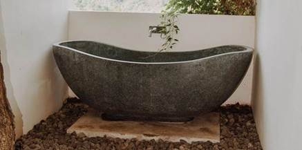 Customized Stone Bathtub, L180*W80*H65cm
