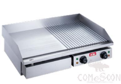 Electric Half Flat Half Pit Steak Oven, SUS 304+Q235 Cold Plate, L730*W500*H230mm
