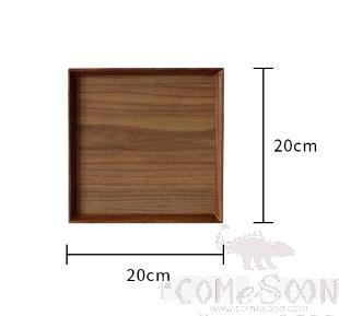 Square Serving Tray，Black Walnut，L20*W20cm