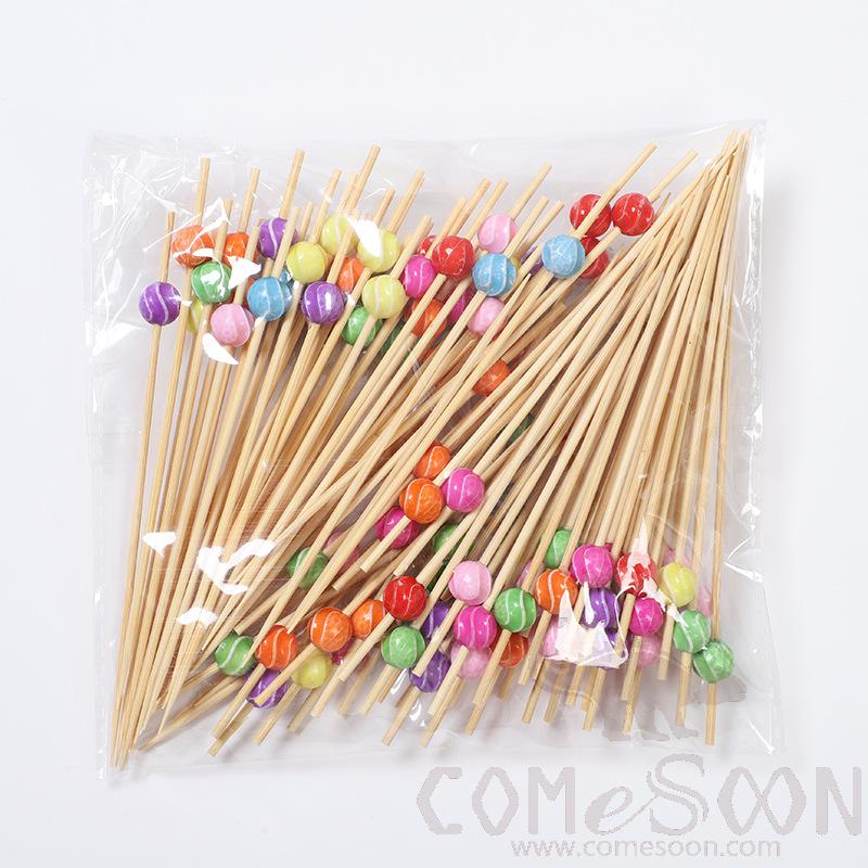 Bamboo Fruit Cocktail Skewers，L12cm