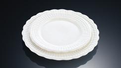 Grid White Tableware YYgrid Series- Plate 8&quot;