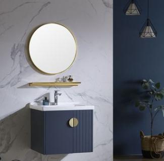 Bathroom cabinet - plywood W/ mirror and basin, 610 * 480 * 500mm