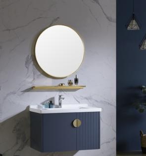 Bathroom cabinet - plywood W/ mirror and basin, 810 * 480 * 500mm