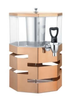 JVS-4 Series-Rose Golden Single Juice Dispenser - 250*230*365mm-4L