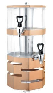 JVD-4 Series-Rose Golden Dual Juice Dispenser-4L*2