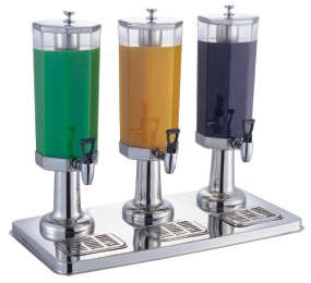 JVT Series-Octagonal 3 Head Juice Dispenser