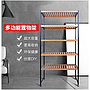Bamboo iron frame rack